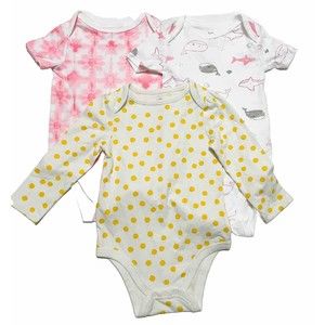Cat & jack Bodysuit Girls Toddler 3 Pack Short Sleeve Bundle Size 18M